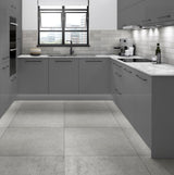 Crafted Plain Grey wall tiles 75 x 300mm