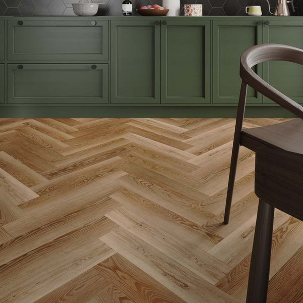 Burnham Golden Oak Herringbone