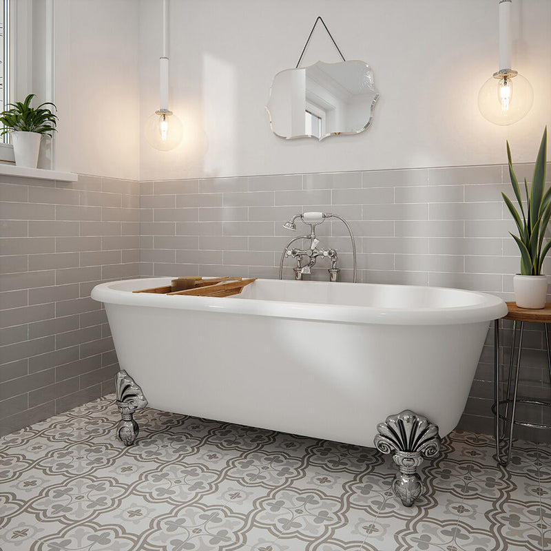 Handmade Grey Ceramic Wall 75x300mm