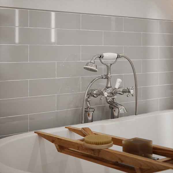 Handmade Grey Ceramic Wall 75x300mm