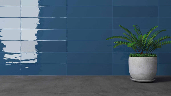 Crafted Patterns Denim wall tiles 75 x 300mm