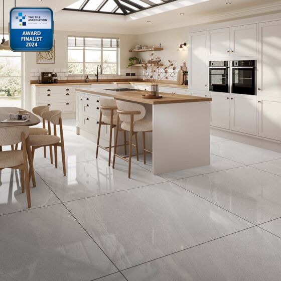 Anderley Light Grey polished porcelain 1000x1000mm