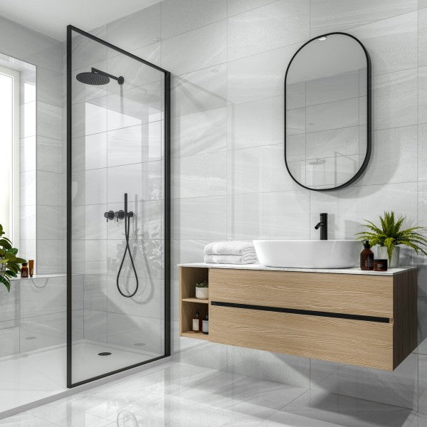 Anderley Light Grey polished porcelain 600x600mm